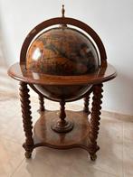 Globe bar - Hout, Metaal, Papier, Antiek en Kunst, Curiosa en Brocante