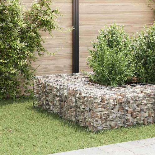 vidaXL Gabion plantenbak verhoogd kubus 40x40x40 cm, Tuin en Terras, Bloempotten, Nieuw, Verzenden