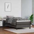 vidaXL Bedframe kunstleer grijs 90x200 cm, Huis en Inrichting, Slaapkamer | Bedden, Verzenden, Nieuw