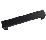 Greep Bench Recht Essen gelakt mat zwart 128 mm, Nieuw, Overige materialen, Klink of Kruk