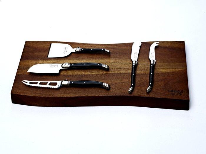 Laguiole - 5x Cheese knives - Wood Serving Board - Acacia, Antiek en Kunst, Antiek | Keukengerei