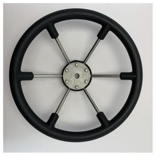 Bieden: Allpa Black Leather Steering Wheel for, Watersport en Boten, Bootonderdelen, Ophalen of Verzenden
