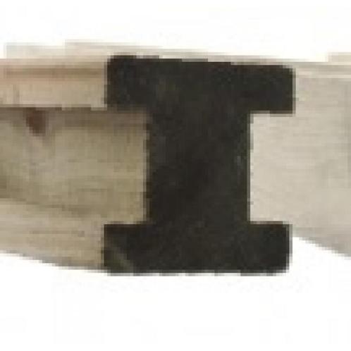 Houten gleufpaal voor tuinscherm - tussenpaal - h270 120mm x, Tuin en Terras, Tuinhekken en Hekwerk