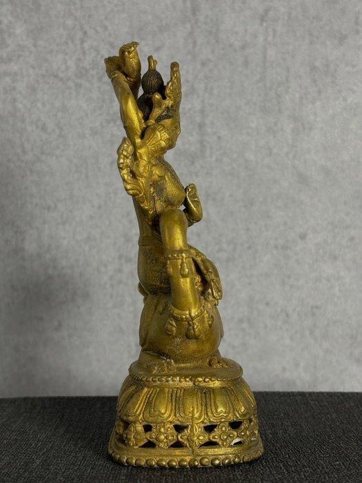 Boeddhistisch beelde - Brons verguld - Tibet - 20e eeuw, Antiquités & Art, Antiquités | Autres Antiquités