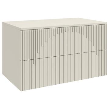 Wastafel Onderkast Ancon 80 cm Beige Wastafelmeubel beschikbaar voor biedingen