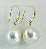 Boucles doreilles - 18 carats Or jaune Perle - South Sea,, Bijoux, Sacs & Beauté