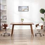 vidaXL Eetkamerstoelen draaibaar 2 st gebogen hout en, Huis en Inrichting, Stoelen, Verzenden, Nieuw