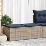 vidaXL 2-delige Loungeset met kussens poly rattan acacia, Tuin en Terras, Tuinsets en Loungesets, Verzenden, Nieuw, Loungeset