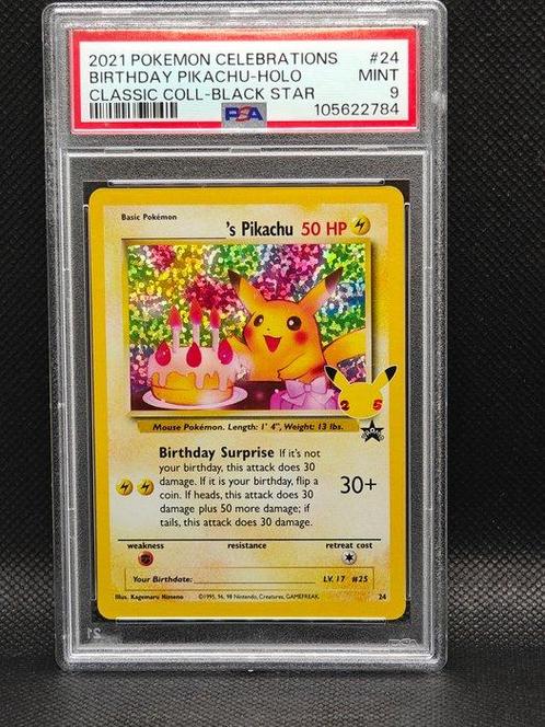 Pokémon - 1 Graded card - Pokémon - PSA 9 Mint Birthday Day, Hobby en Vrije tijd, Verzamelkaartspellen | Pokémon