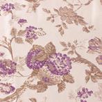 Raro Damast Italiaans - Bloemachtig - ivoor, lila en goud -, Antiek en Kunst