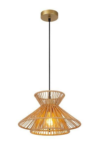 Hanglamp Lucide TASMAN -  - 1xE27 - Naturel -, Maison & Meubles, Lampes | Suspensions, Envoi