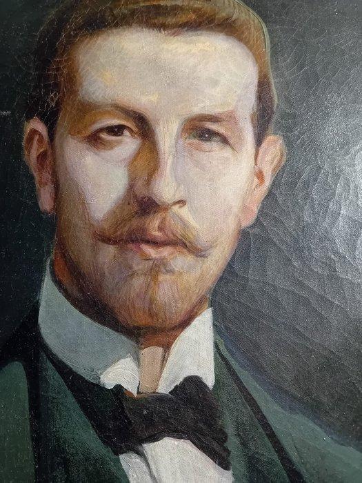 Wachtel Wilhelm (XIX) - Portrait of a gentleman, Antiquités & Art, Art | Peinture | Classique