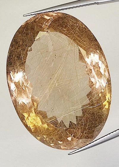 1 pcs Bruin Quartz - 105.15 ct - Instituto Gemólogico, Handtassen en Accessoires, Edelstenen