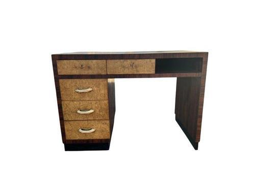 Bureau - Bois, Ronce - Bureau Art Déco, Antiek en Kunst, Kunst | Designobjecten