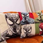 02 Taies doreiller faites main 45x45 Spyder Man - Pop Art -