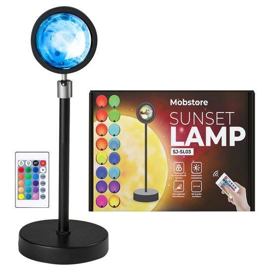 2dekans | Mobstore Sunset Projector – 16 Kleuren LED – 360°, Audio, Tv en Foto, Afstandsbedieningen, Ophalen of Verzenden