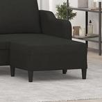 vidaXL Voetenbank 70x55x41 cm stof zwart, Huis en Inrichting, Zetels | Voetbanken en poefs, Verzenden, Nieuw