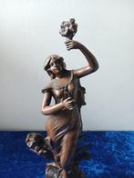 Charles Ruchot (1871 - 1932) - sculptuur, Les Iris - 42.6 cm, Antiek en Kunst, Antiek | Keramiek en Aardewerk