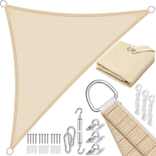 Schaduwdoek - zonnezeil 2.5x2.5x3.5 meter - zonwering -, Tuin en Terras, Schaduwdoeken, Verzenden