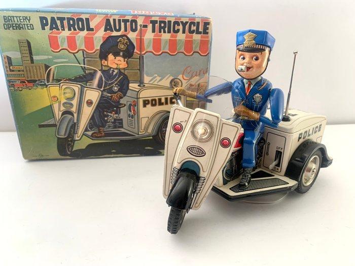 Toy Nomura - Blikken speelgoed - Battery Operated Police, Antiek en Kunst, Antiek | Speelgoed