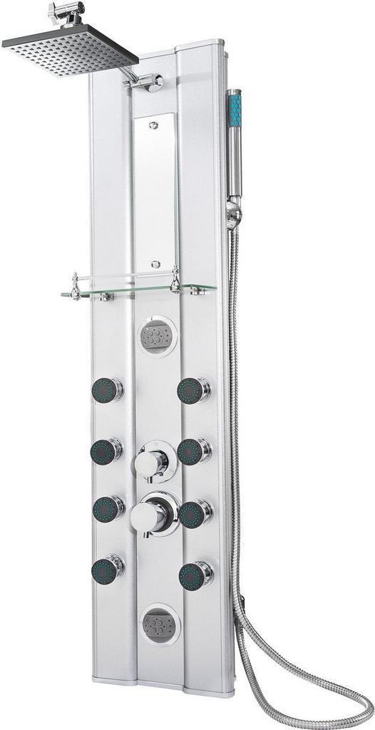 Regendouche - Douchesysteem - Handdouche - Zilver - Tectake®, Bricolage & Construction, Sanitaire, Envoi