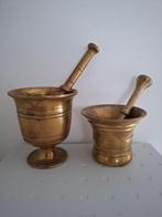 Vijzel en stamper (4) - Koper, Messing