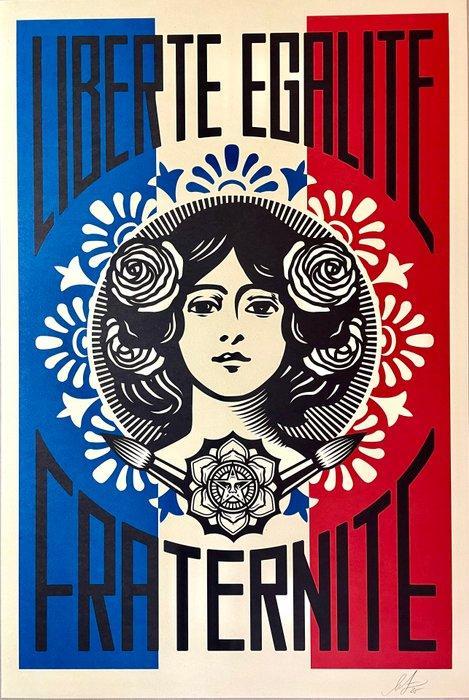 Shepard Fairey (OBEY) - Liberté, Egalité, Fraternité, Antiquités & Art, Art | Dessins & Photographie