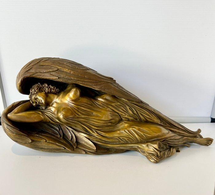 Ernst Fuchs (1930-2015) - „Schlafender Engel“ große,, Antiek en Kunst, Antiek | Overige Antiek