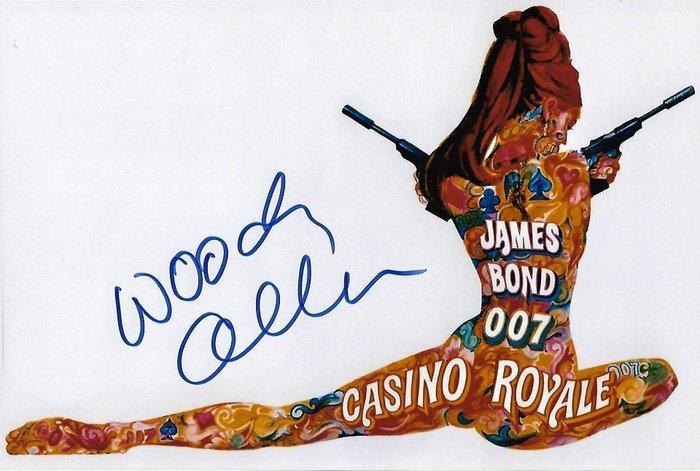 Woody Allen - Autographed Photo Casino Royale 1967 James, Verzamelen, Film en Tv