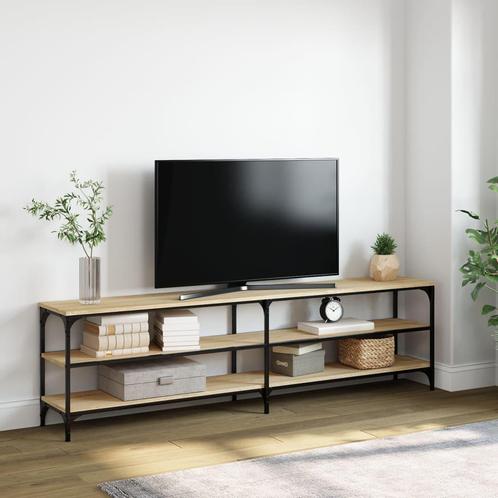 vidaXL Meuble TV chêne sonoma 180x30x50 cm bois, Maison & Meubles, Armoires | Mobilier de télévision, Neuf, Envoi