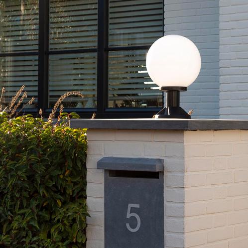 Tuinverlichting Bol Globe 15r opaal Ø 25 Tuinverlichting, Tuin en Terras, Buitenverlichting, Verzenden