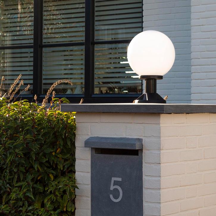 Tuinverlichting Bol Globe 15r opaal Ø 25 Tuinverlichting, Tuin en Terras, Buitenverlichting, Verzenden