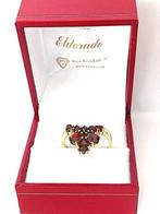 Bague - 14 carats Or jaune Grenat - Grenat, Handtassen en Accessoires, Ringen, Nieuw