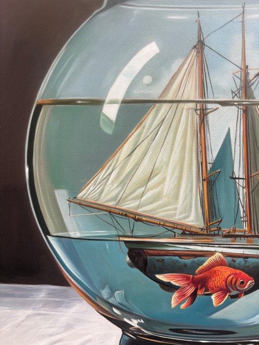 Charlie - La découverte, Antiek en Kunst, Kunst | Schilderijen | Modern