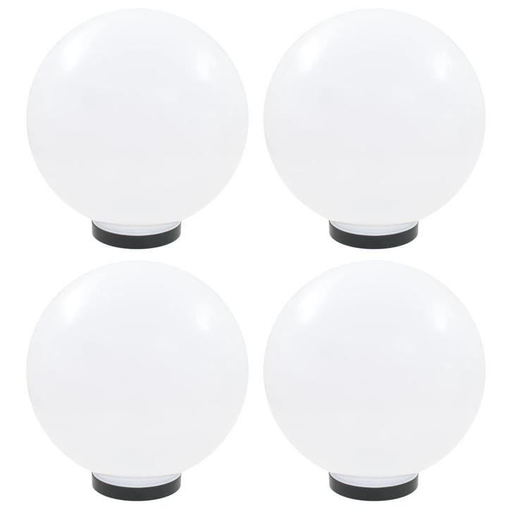 vidaXL LED-bollampen 4 st rond 30 cm PMMA, Tuin en Terras, Buitenverlichting, Nieuw, Verzenden