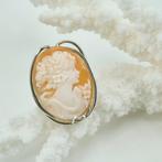 Zilver - Ring - CAMEO ANTIEK GEGRAVEERD