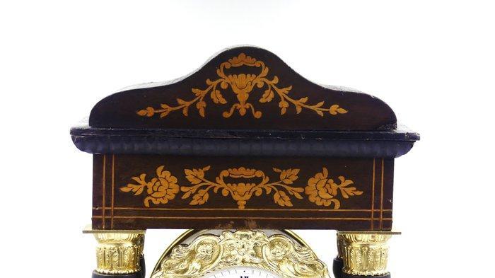 Pendule portique - Bois, Bronze, Laiton - 1850-1900, Antiquités & Art, Antiquités | Horloges