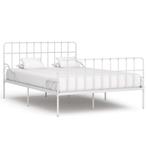 vidaXL Bedframe met lattenbodem metaal wit 120x200 cm, Huis en Inrichting, Slaapkamer | Bedden, Verzenden, Nieuw