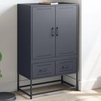 vidaXL Hoge kast 68x39x111,5 cm staal antracietkleurig, Huis en Inrichting, Kasten | Dressoirs, Verzenden, Nieuw