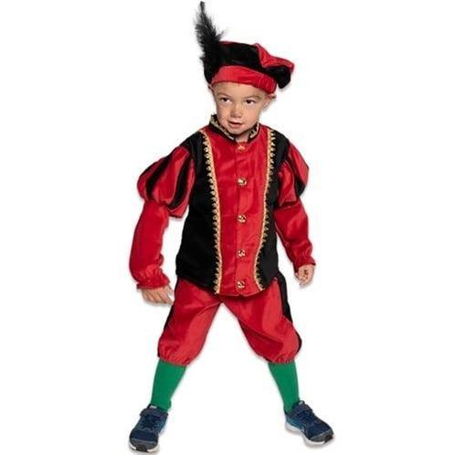 Pietenpak Kind Katoen Rood/Zwart, Hobby en Vrije tijd, Feestartikelen, Nieuw, Verzenden