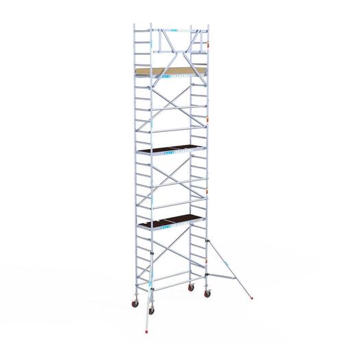 Euroscaffold basic rolsteiger 75 x 8,2m werkhoogte, Doe-het-zelf en Bouw, Steigers, Rolsteiger of Kamersteiger, Nieuw, 5 meter of hoger