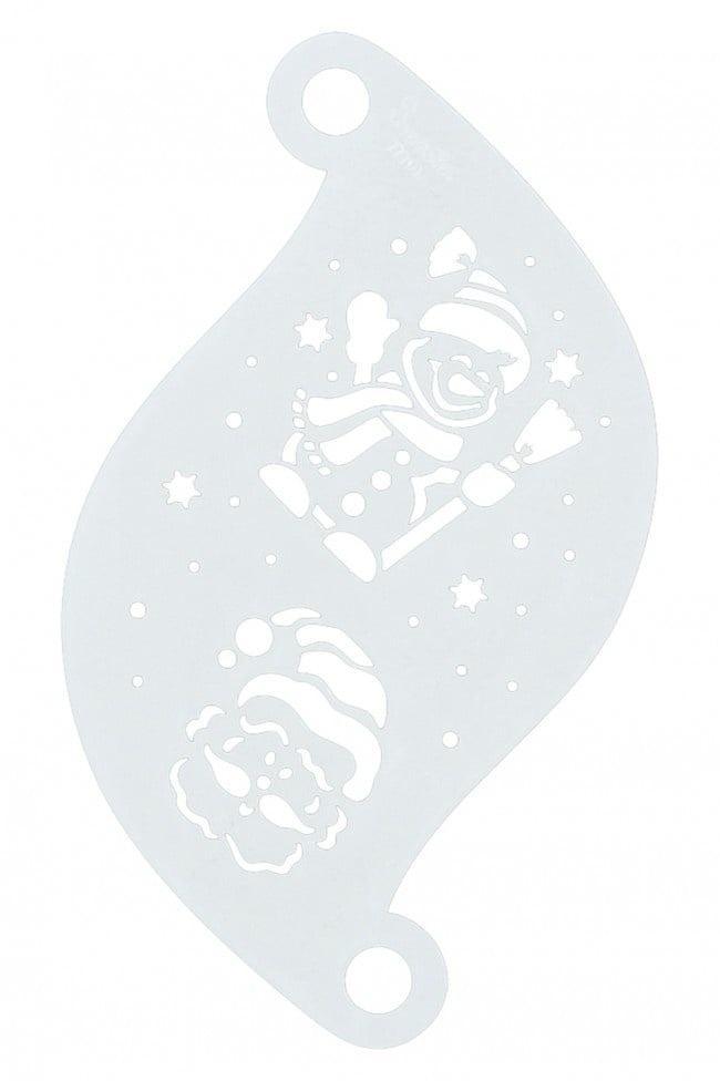 Witte Make Up Sjabloon Kerstman, Hobby en Vrije tijd, Feestartikelen, Nieuw, Verzenden