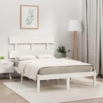 vidaXL Bedframe massief hout wit 120x190 cm, Huis en Inrichting, Slaapkamer | Bedden, Verzenden, Nieuw