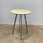 sta-tafel, (hxbxd) 110x80x80 cm, Ahorn blad - metalen poten