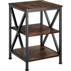 tectake Bijzettafel Nottingham 40,5x40,5x60,5cm - Industriee, Huis en Inrichting, Tafels | Bijzettafels, Verzenden, Nieuw