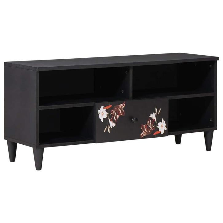 vidaXL Opbergkasten Multikleur 100 x 33,5 x 46 cm Massief, Huis en Inrichting, Woonaccessoires | Cd- en Dvd-rekken, Nieuw, Verzenden