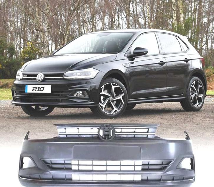 Pare Chocs Frontal Look R Line Pour Volkswagen Vw Polo VI Aw, Auto-onderdelen, Carrosserie, Verzenden