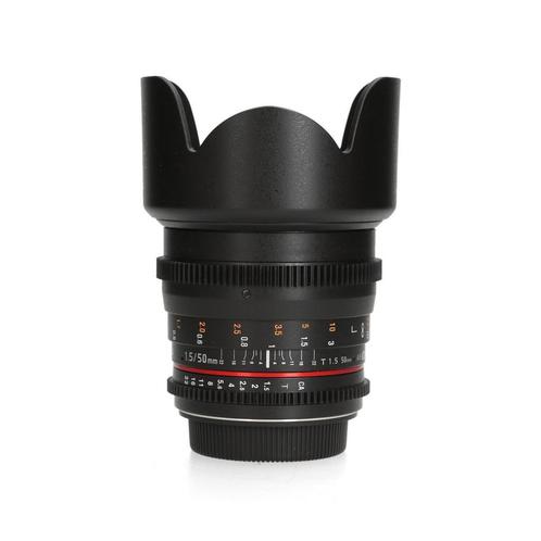 Samyang 50mm prime cine lens T1.5 (AS UMC) - Canon - Incl., TV, Hi-fi & Vidéo, Photo | Lentilles & Objectifs, Comme neuf, Enlèvement ou Envoi