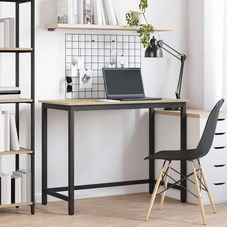 vidaXL Tafel Sonoma Eik 80 x 50 x 76,5 cm Engineered hout en, Huis en Inrichting, Bureaus, Nieuw, Verzenden