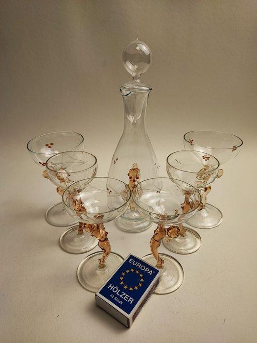 Bimini - Service de boisson (7) - Lauscha - Vitrail - Art, Antiquités & Art, Art | Objets design